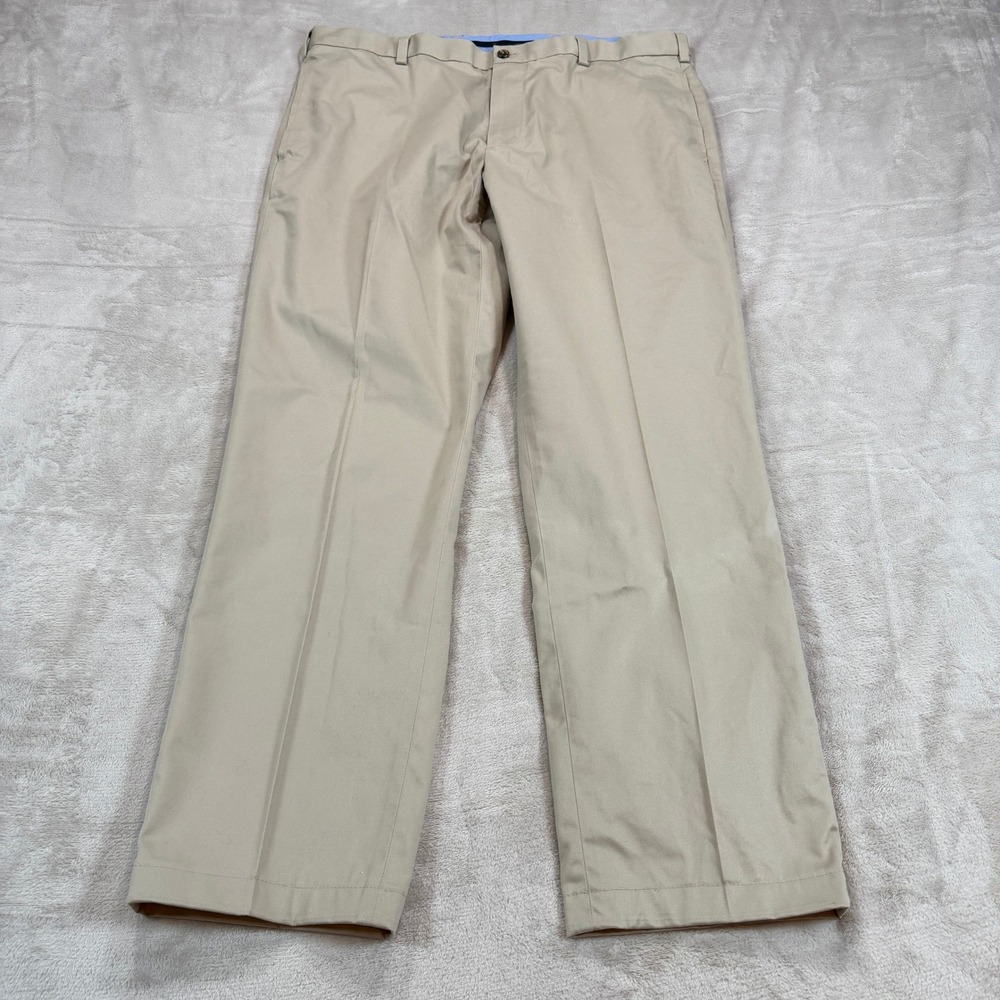 Brooks Brothers Mens 38x32 Advantage Chino Stretch Clark Fit Khaki Pants Classic